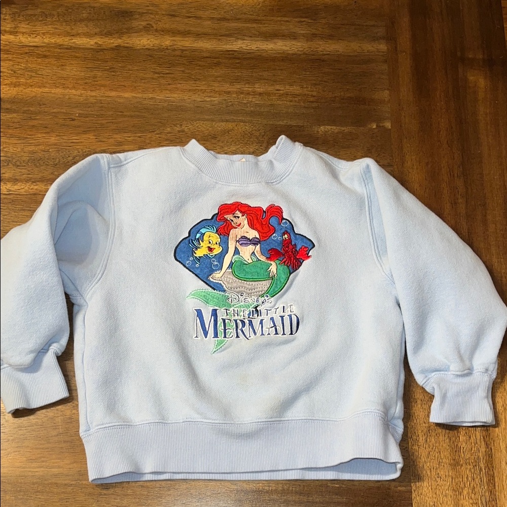 Vintage Disney Store The Little Mermaid  Sweatshirt with Ariel Graphic 2/3